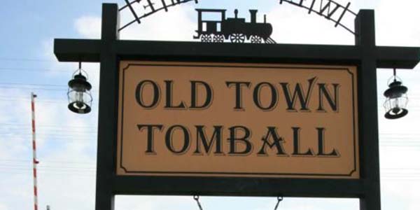 town sign for tomball texas