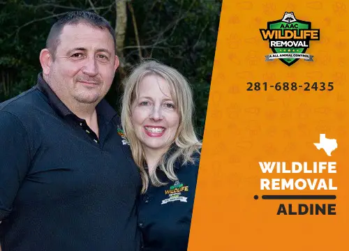 Aldine Wildlife Removal professional removing pest animal
